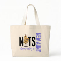 Nuts About Being A New Aunt 1 Blue Tote Bag