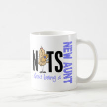 Nuts About Being A New Aunt 1 Blue Mugs