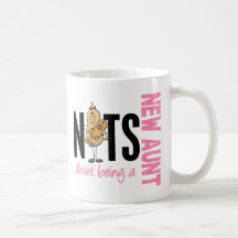 Nuts About Being A New Aunt 1 Pink Mug