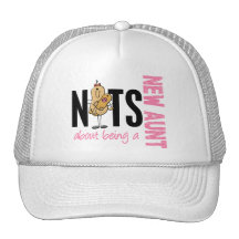 Nuts About Being A New Aunt 1 Pink Trucker Hats