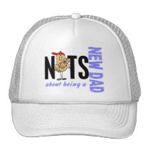 Nuts About Being A New Dad 1 (Blue) Mesh Hats