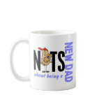Nuts About Being A New Dad 1 (Blue) mugs