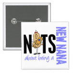 Nuts About Being A New Nana 1 Blue Button