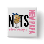 Nuts About Being A New Papa 1 Blue buttons