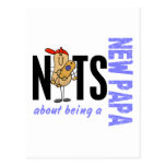 Nuts About Being A New Papa 1 Blue Postcards