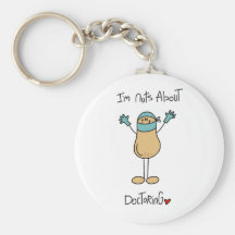 Nuts About Doctoring T-shirts and Gifts Keychain