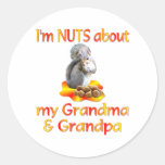 Nuts about Grandma & Grandpa Stickers