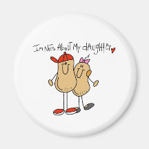 Nuts About My Daughter 2 Magnets