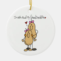 Nuts About My Granddaughter T-shirts and Gifts Christmas Ornament