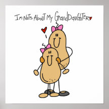 Nuts About My Granddaughter T-shirts and Gifts Posters