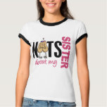 Nuts About My Sister 1 Pink t-shirts