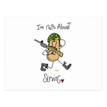 Nuts About Serving T-shirts and Gifts Post Cards