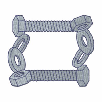 Nuts and Bolts Border by ZazzleEmbroidery
