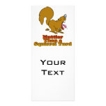 Nuttier Than a Squirrel Turd Funny Design Rack Card