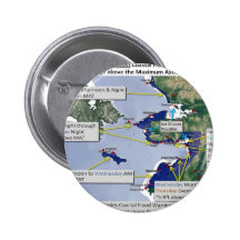 nw arctic weather pinback button