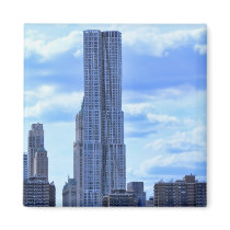 NY By Gehry / 8 Spruce St from the East River A1 Refrigerator Magnet