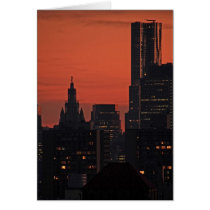 NY By Gehry, Municipal Building at Twilight A1 Cards