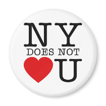 NY No Love magnets