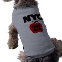 NYC 212 Inside of Big Apple, 2 Colour Dog Clothes