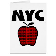 NYC - Big Apple With All 5 Boroughs Greeting Cards