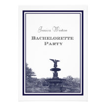NYC Central Park Bethesda Ft DIY #2 Bachelorette Invites