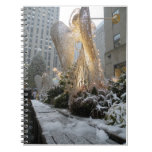 NYC Christmas Angel Spiral Note Books