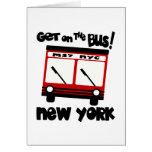 NYC, Get On The Bus With Red Hybrid Bus cards
