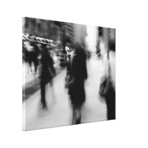 NYC Rush Wrapped Canvas Canvas Print