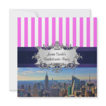 NYC Skyline B2 Bachelorette Party Invitation
