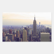NYC skyline Empire State Building, WTC 4 Stickers