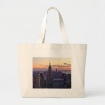 NYC Skyline just before sunset Bag