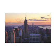 NYC Skyline just before sunset Canvas Print