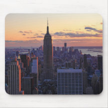 NYC Skyline just before sunset Mousepad