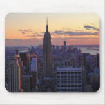 NYC Skyline just before sunset Mousepads