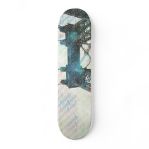 NYC Williamsburg Bridge patternized Skate Board Decks