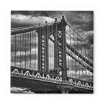 NYC's Manhattan Bridge BW A1 magnets