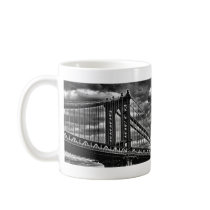 NYC's Manhattan Bridge BW A1 Coffee Mugs