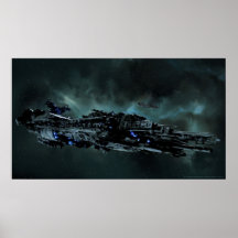 Nydenion Battleship Tucana at Sytaris Plakate