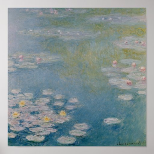 Nympheas at Giverny, 1908 Posters