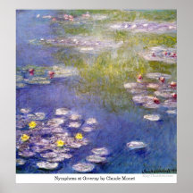 Nympheas at Giverny by Claude Monet Poster