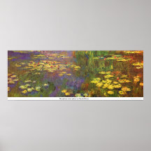 Nympheas water plants by Claude Monet Print