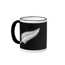NZ Silver Fern National Emblem Patriotic Gift Mugs