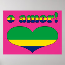 O Amor! - Love in Brazilian Valentine's Day Poster