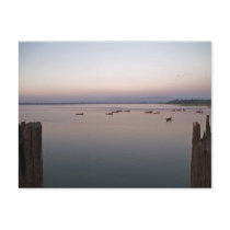 O Bein Bridge at Dusk Postcard