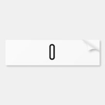 O BUMPER STICKER