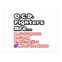 O.C.D. Fighter Quiz Postcard