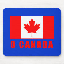 O CANADA with Canadian Flag Tshirts Mousepad