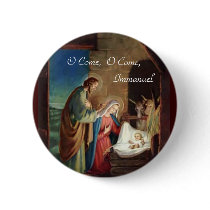 O Come, O Come Immanuel Pinback Buttons