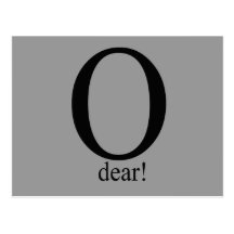 O dear postcard