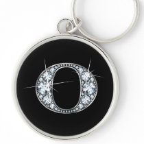 "O" Diamond Bling Keychain